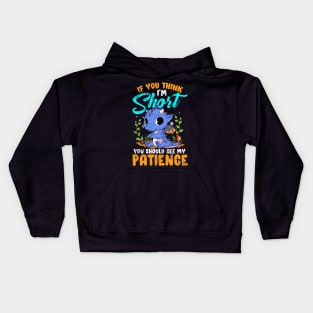 If You Think I'm Short You Should See My Patience Kids Hoodie